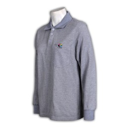 P438 訂造女裝Polo衫  訂購團體polo shirt  訂造Polo衫珠地布 訂做Polo牌子  Polo衫批發商     花灰色 P438 訂造女裝Polo衫  訂購團體polo shirt  訂造Polo衫珠地布 訂做Polo牌子  Polo衫批發商     花灰色